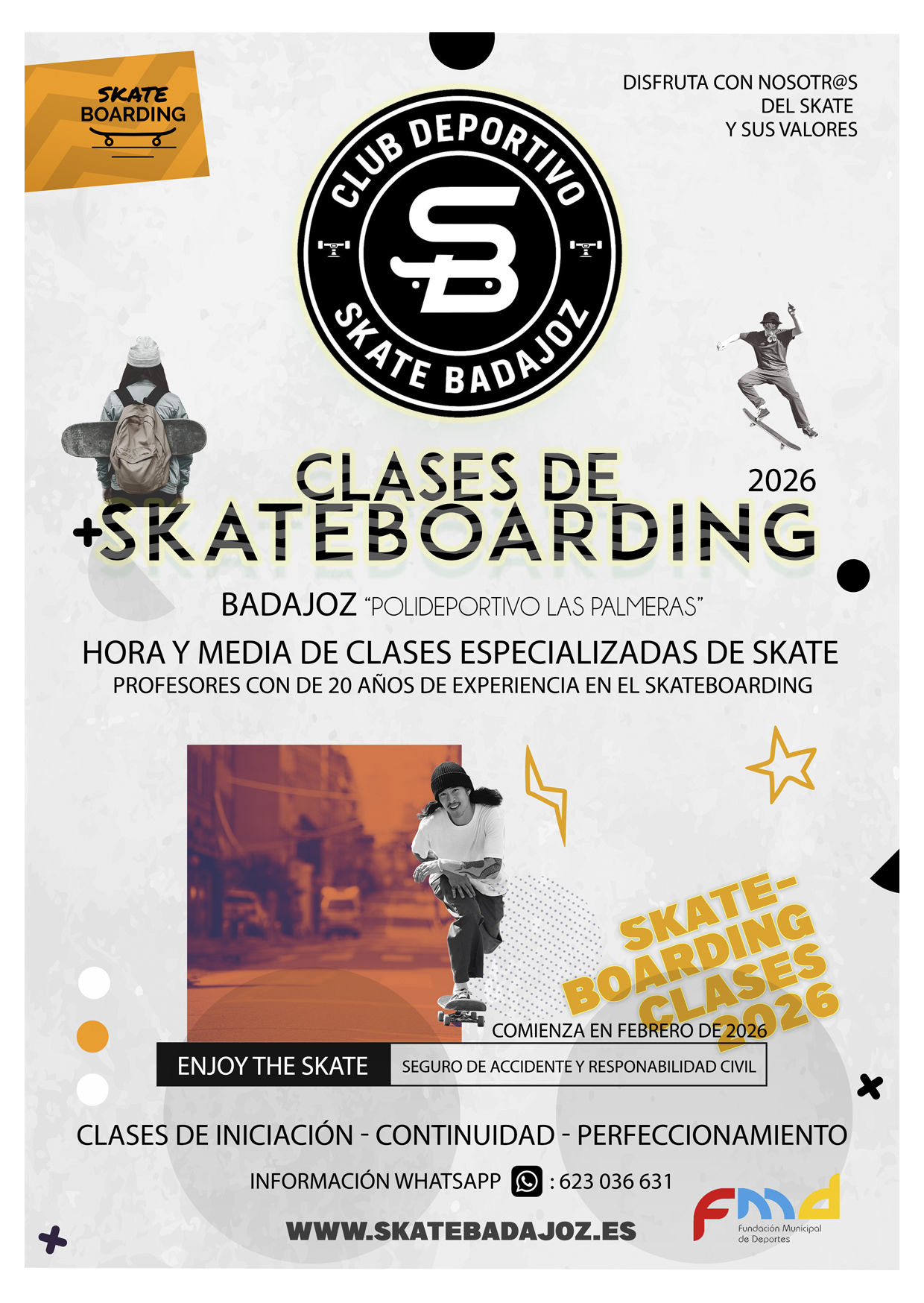 Nuevos Cursos de Skate 2026